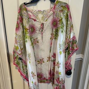 Johnny Was Multicolor Floral Top